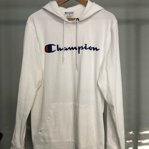 Champion white hoodie
